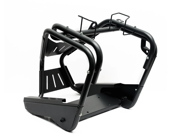 Powder-coated welded tube and sheet metal frame assembly, an example of a subassembly that carries its own MBOM level
