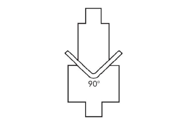 Bottom bending sheet metal